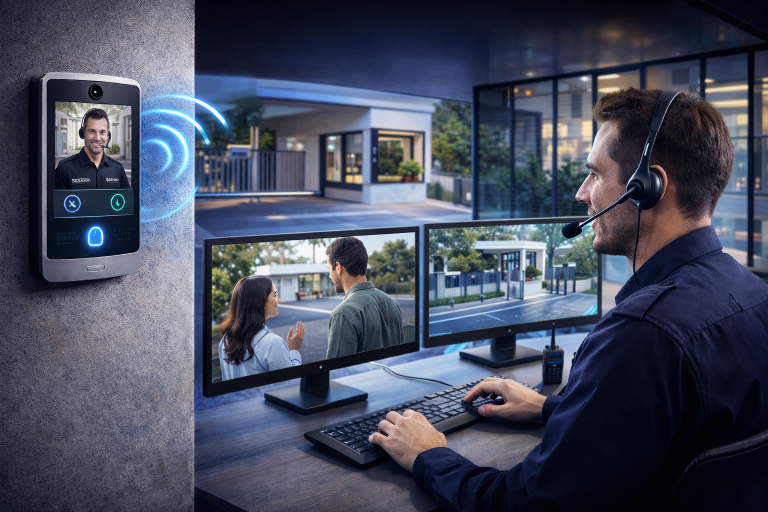 Portaria virtual com controle remoto